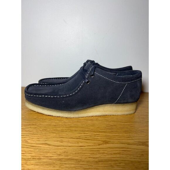 Clarks Originals WALLABEE Lace Up Moccasins 54744 INK SUEDE Men\'s Size 9.5 main image 4